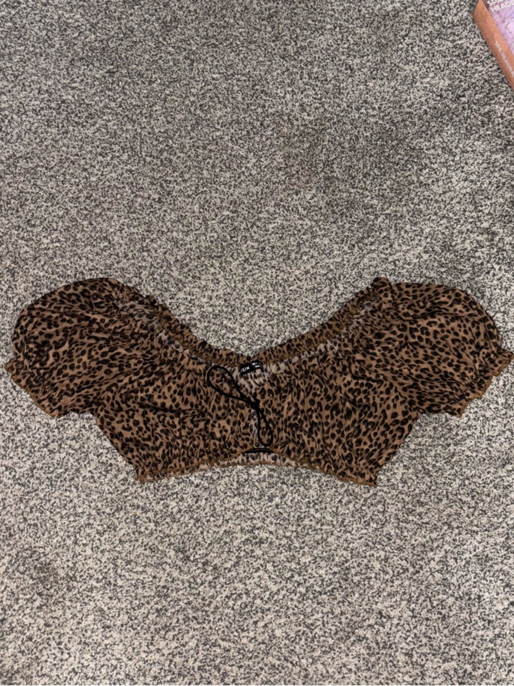 SHEIN Brown Leopard Print Reptile Cover